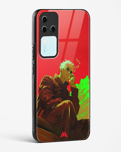 Scarlet Skies Serene Eyes Glass Case Phone Cover (Vivo)