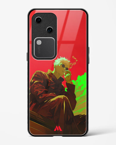 Scarlet Skies Serene Eyes Glass Case Phone Cover (Vivo)