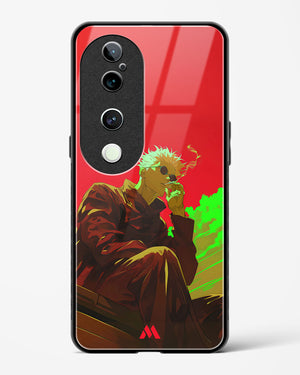 Scarlet Skies Serene Eyes Glass Case Phone Cover (Vivo)