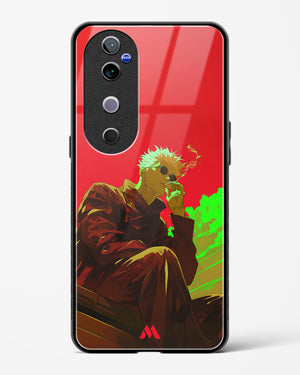 Scarlet Skies Serene Eyes Glass Case Phone Cover (Vivo)