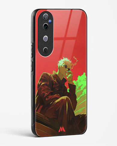 Scarlet Skies Serene Eyes Glass Case Phone Cover (Vivo)