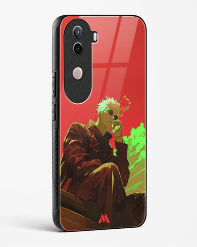 Scarlet Skies Serene Eyes Glass Case Phone Cover (Vivo)