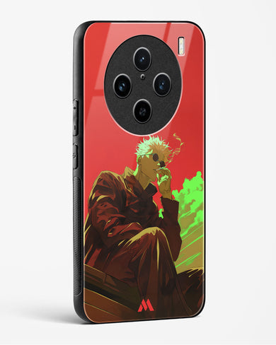 Scarlet Skies Serene Eyes Glass Case Phone Cover (Vivo)
