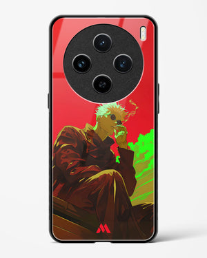 Scarlet Skies Serene Eyes Glass Case Phone Cover (Vivo)