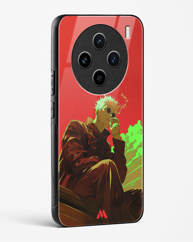 Scarlet Skies Serene Eyes Glass Case Phone Cover (Vivo)