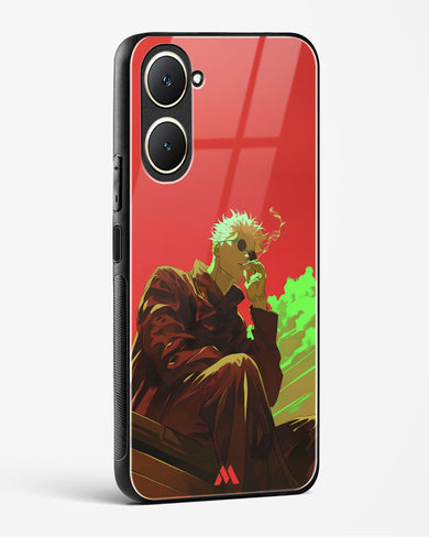 Scarlet Skies Serene Eyes Glass Case Phone Cover (Vivo)