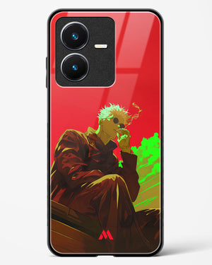 Scarlet Skies Serene Eyes Glass Case Phone Cover (Vivo)