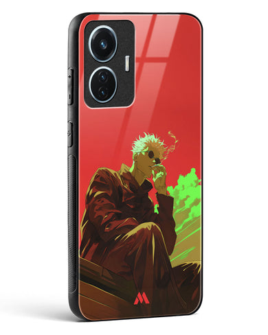 Scarlet Skies Serene Eyes Glass Case Phone Cover (Vivo)
