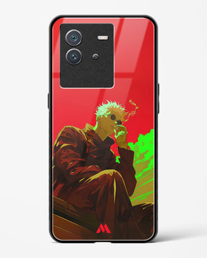 Scarlet Skies Serene Eyes Glass Case Phone Cover (Vivo)