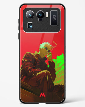 Scarlet Skies Serene Eyes Glass Case Phone Cover (Xiaomi)