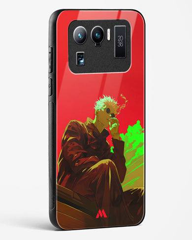 Scarlet Skies Serene Eyes Glass Case Phone Cover (Xiaomi)