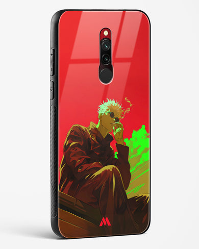 Scarlet Skies Serene Eyes Glass Case Phone Cover (Xiaomi)