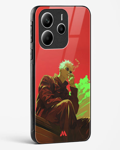 Scarlet Skies Serene Eyes Glass Case Phone Cover (Xiaomi)