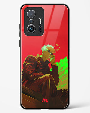 Scarlet Skies Serene Eyes Glass Case Phone Cover (Xiaomi)