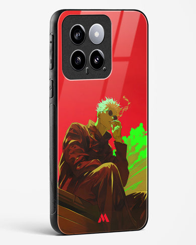 Scarlet Skies Serene Eyes Glass Case Phone Cover (Xiaomi)