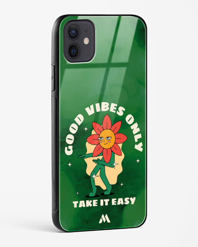 Good Vibes Only Glass Case Phone Cover (Apple)