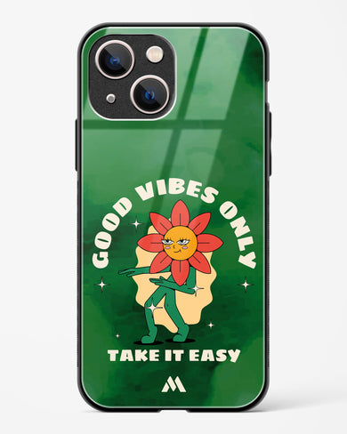 Good Vibes Only Glass Case Phone Cover (Apple)