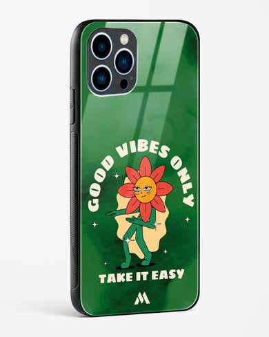 Good Vibes Only Glass Case Phone Cover (Apple)