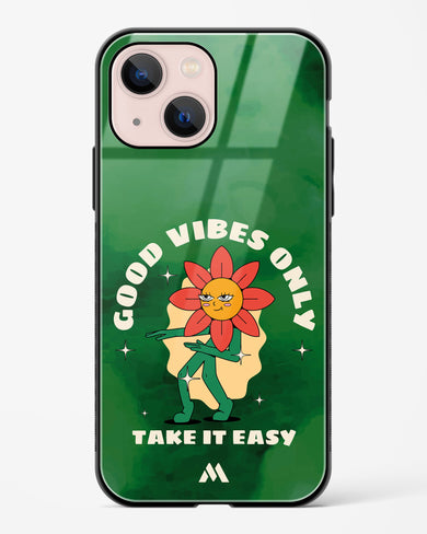 Good Vibes Only Glass Case Phone Cover (Apple)