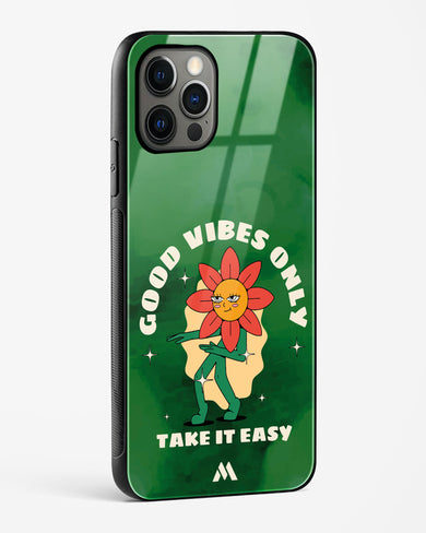 Good Vibes Only Glass Case Phone Cover (Apple)