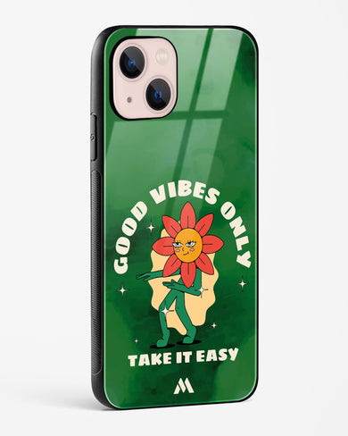 Good Vibes Only Glass Case Phone Cover (Apple)