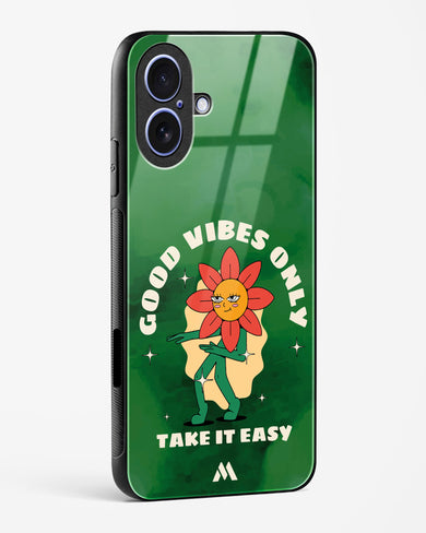 Good Vibes Only Glass Case Phone Cover (Apple)