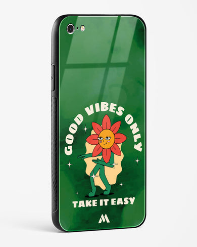 Good Vibes Only Glass Case Phone Cover (Apple)