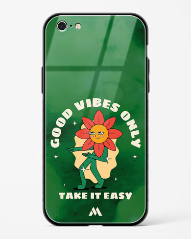 Good Vibes Only Glass Case Phone Cover (Apple)