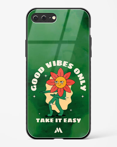 Good Vibes Only Glass Case Phone Cover (Apple)