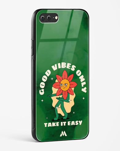 Good Vibes Only Glass Case Phone Cover (Apple)