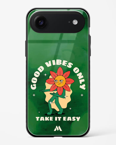 Good Vibes Only Glass Case Phone Cover (Apple)