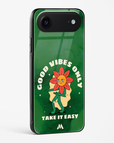 Good Vibes Only Glass Case Phone Cover (Apple)