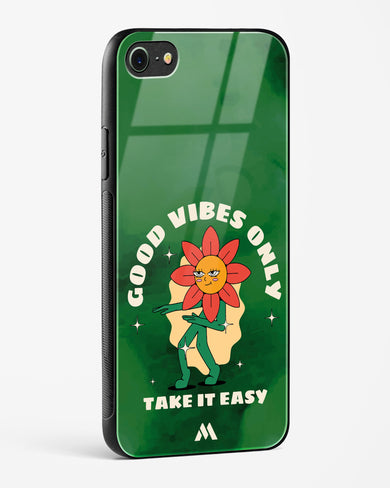 Good Vibes Only Glass Case Phone Cover (Apple)