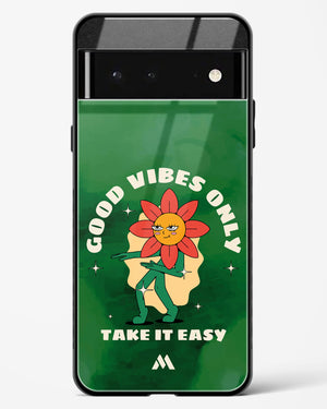 Good Vibes Only Glass Case Phone Cover (Google)