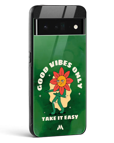 Good Vibes Only Glass Case Phone Cover (Google)