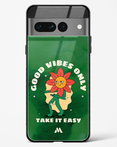 Good Vibes Only Glass Case Phone Cover (Google)