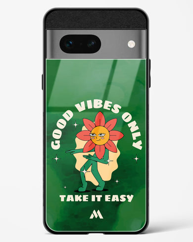 Good Vibes Only Glass Case Phone Cover (Google)