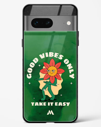 Good Vibes Only Glass Case Phone Cover (Google)