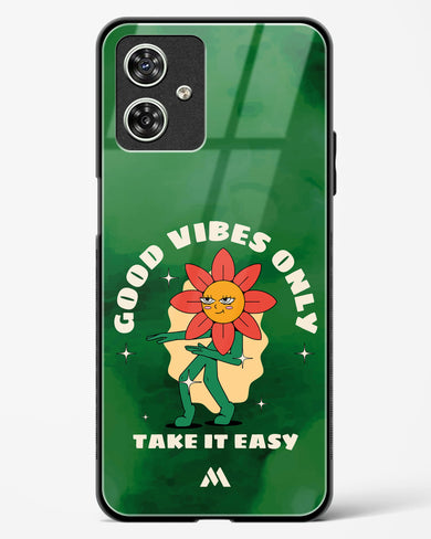 Good Vibes Only Glass Case Phone Cover (Motorola)