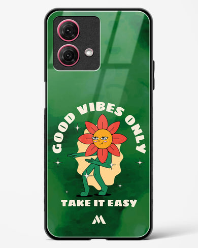 Good Vibes Only Glass Case Phone Cover (Motorola)