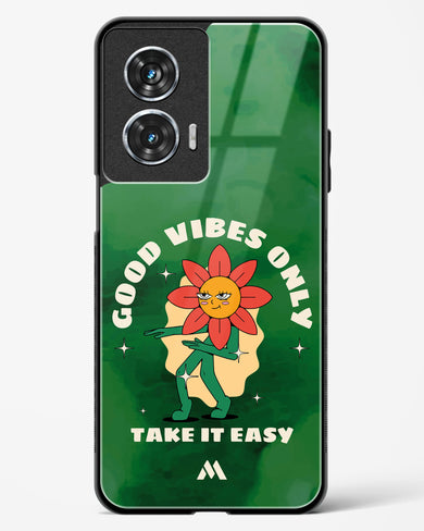 Good Vibes Only Glass Case Phone Cover (Motorola)