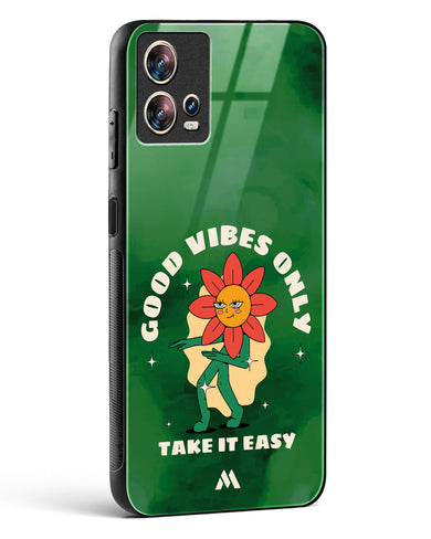 Good Vibes Only Glass Case Phone Cover (Motorola)