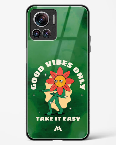 Good Vibes Only Glass Case Phone Cover (Motorola)