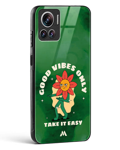 Good Vibes Only Glass Case Phone Cover (Motorola)