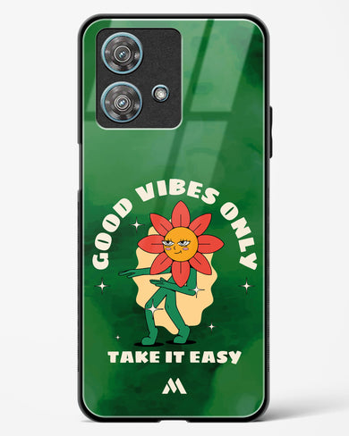 Good Vibes Only Glass Case Phone Cover (Motorola)