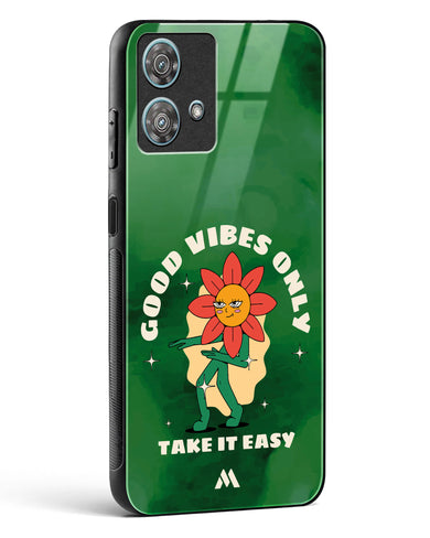 Good Vibes Only Glass Case Phone Cover (Motorola)