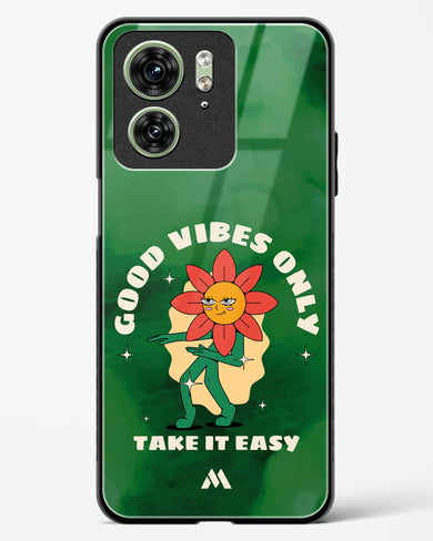 Good Vibes Only Glass Case Phone Cover (Motorola)