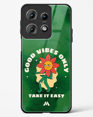 Good Vibes Only Glass Case Phone Cover (Motorola)