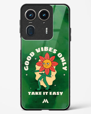 Good Vibes Only Glass Case Phone Cover (Motorola)