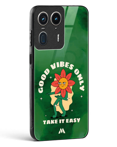 Good Vibes Only Glass Case Phone Cover (Motorola)